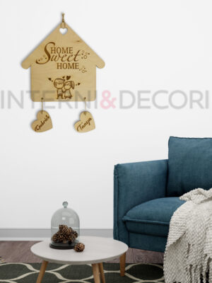 Casetta in legno amore "HOME SWEET HOME"