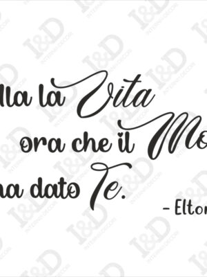 Adesivo da parete frase Elton John-Your song