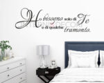 Adesivo da parete frase amore "HO BISOGNO SOLO DI TE..."
