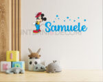 Adesivo murale Disney con nome "SALUTI DA TOPOLINO"
