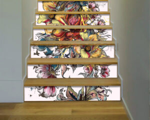 Decori per scale "FIORI DI PRIMAVERA"