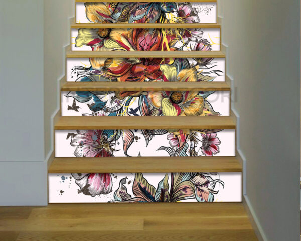 Decori per scale "FIORI DI PRIMAVERA"