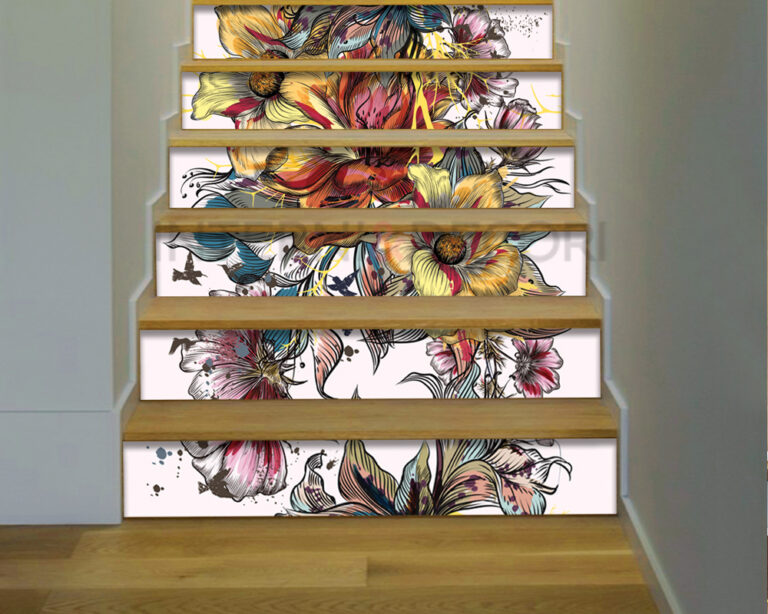 Decori per scale "FIORI DI PRIMAVERA"