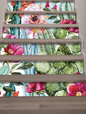 Stickers per scale "FIORI E CACTUS"