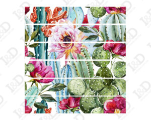 Decorazione per scale-fiori e cactus