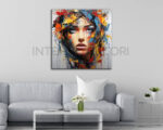 Quadro moderno donna "BELLEZZA E CAOS"