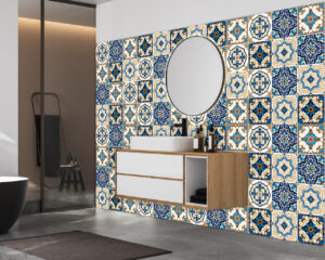 Piastrelle autoadesive bagno-Vigo