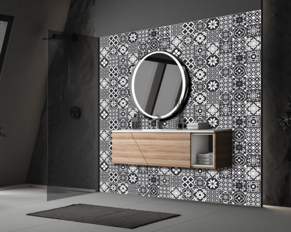 Adesivi per piastrelle "BLACK AZULEJOS"