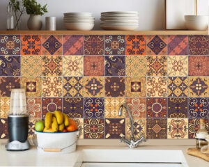 Adesivi per piastrelle cucina-Nador marrone