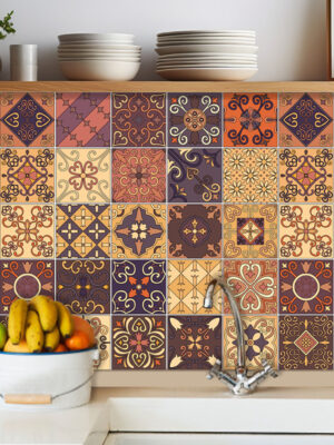 Adesivi per piastrelle cucina-Nador marrone