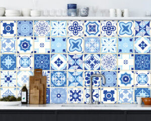 Piastrelle autoadesive cucina-Toledo