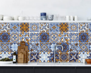 Piastrelle autoadesive cucina-Tangeri