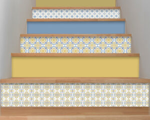 Gradazioni ocra e avion-adesivi per scale