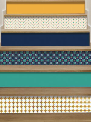 Stickers per scale "TRA L'ACQUAMARINA E IL BLU"