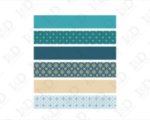 Stickers per scale-tra beige e acquamarina