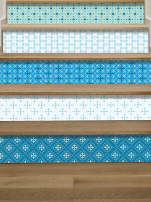 Stickers per scale "DAL BLU AL TURCHESE"