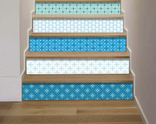 Stickers per scale "DAL BLU AL TURCHESE"