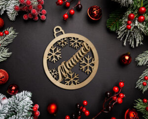 Natale con i fiocchi-pallina personalizzata con nome