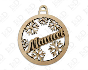 Natale con i fiocchi-pallina personalizzata con nome