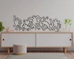 Adesivo da parete arte Keith Haring "DANCERS"