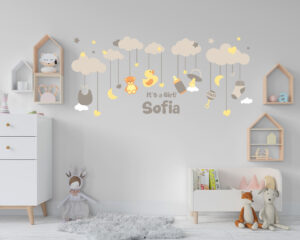 Adesivo nascita bimbi "IT'S A BOY OR GIRL"