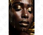 Quadro moderno donna "GOLDEN WOMAN"