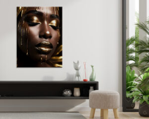 Golden woman-Quadro moderno donna