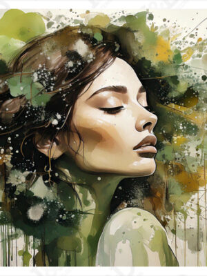 Stampa su tela donna-silencesilence