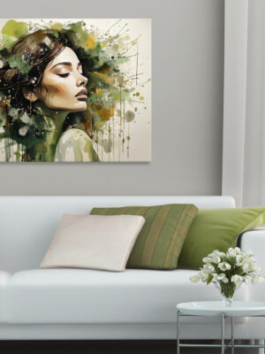 Quadro moderno bellezza donna "SILENCE"