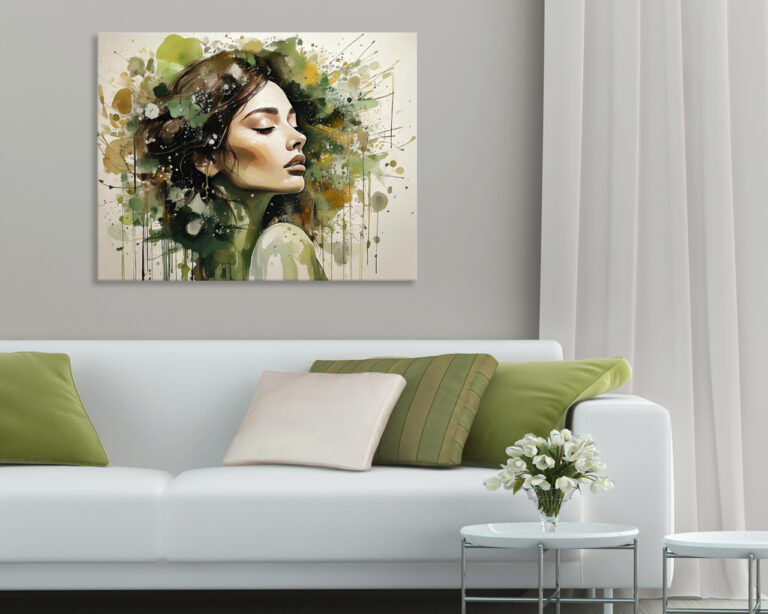 Quadro moderno bellezza donna "SILENCE"