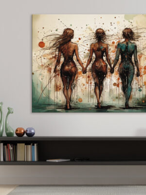 Quadro moderno arte "SISTERS"
