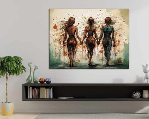 Quadro moderno arte "SISTERS"
