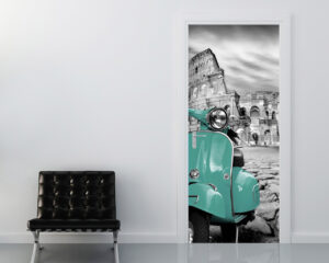 Vespa 50 acquamarina-adesivo per porte
