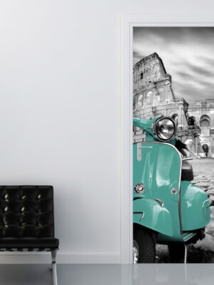 Vespa 50 acquamarina-adesivo per porte