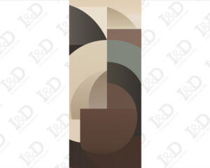 Geometrie astratte-adesivo per porte