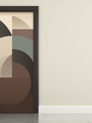 Decorazione adesiva per porta "GEOMETRIE ASTRATTE"