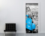 Decoro porta Roma "VESPA 50 DAVANTI AL COLOSSEO"