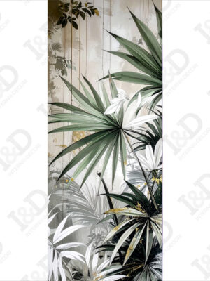 Decorazione porta-foglie con venature oro