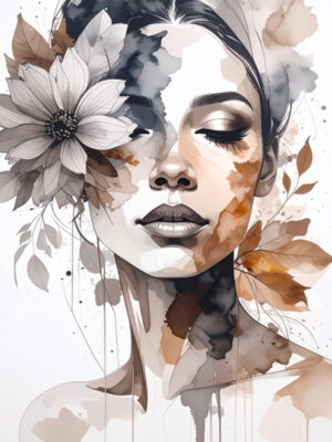 Autumn portrait-stampa su tela