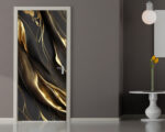 Decoro porta astratto "VENATURE DORATE"