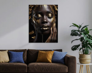 Stampa moderna su tela donna "ALCHIMIA DI BELLEZZA"