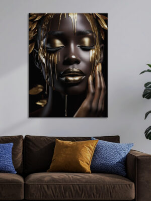 Stampa moderna su tela donna "ALCHIMIA DI BELLEZZA"