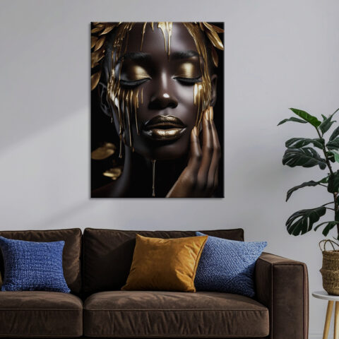 Stampa moderna su tela donna "ALCHIMIA DI BELLEZZA"