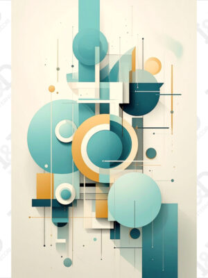 Armonia geometrica-stampa su tela