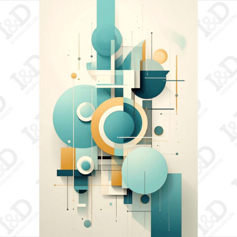 Armonia geometrica-stampa su tela