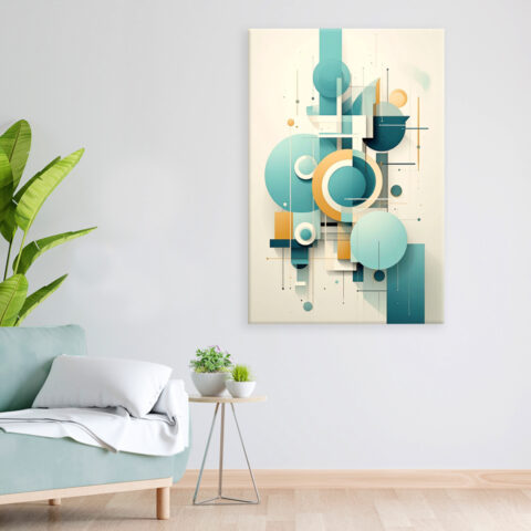 Quadro moderno astratto "ARMONIA GEOMETRICA"