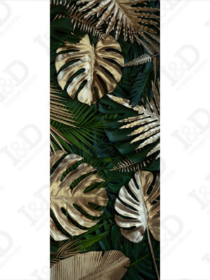 Tropical gold leaves-adesivo per porta