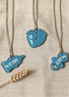 "ORSETTO CON PALLONCINI" - Quadretto nascita personalizzato con nome