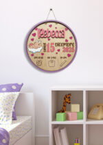 "IT'S A GIRL” - Targa nascita in legno personalizzata con nome