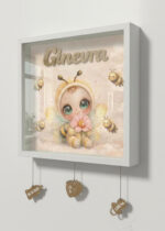 "APINA E GLI AMICI DEL BOSCO" - Quadretto nascita personalizzato